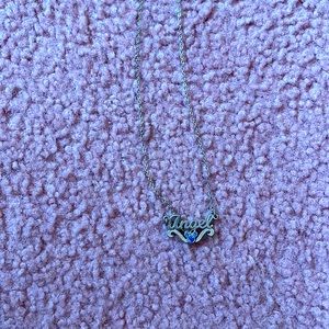 Disney Angel necklace with mickey head